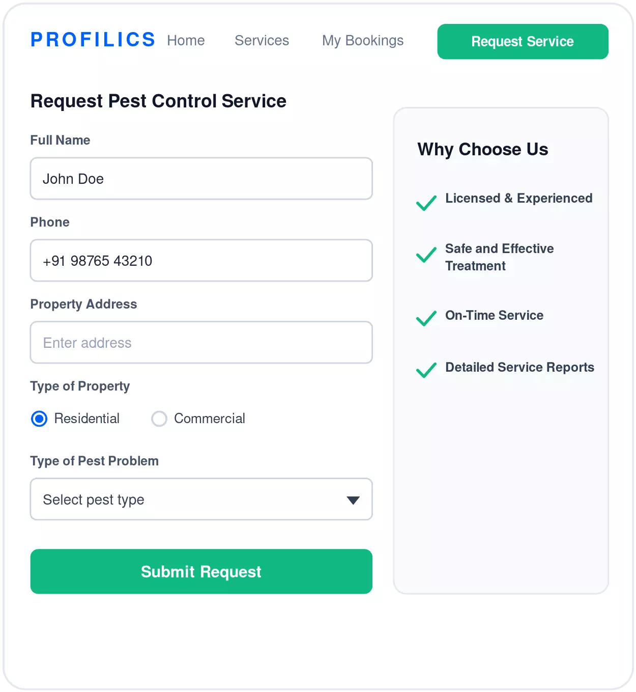 Customer Request Portal